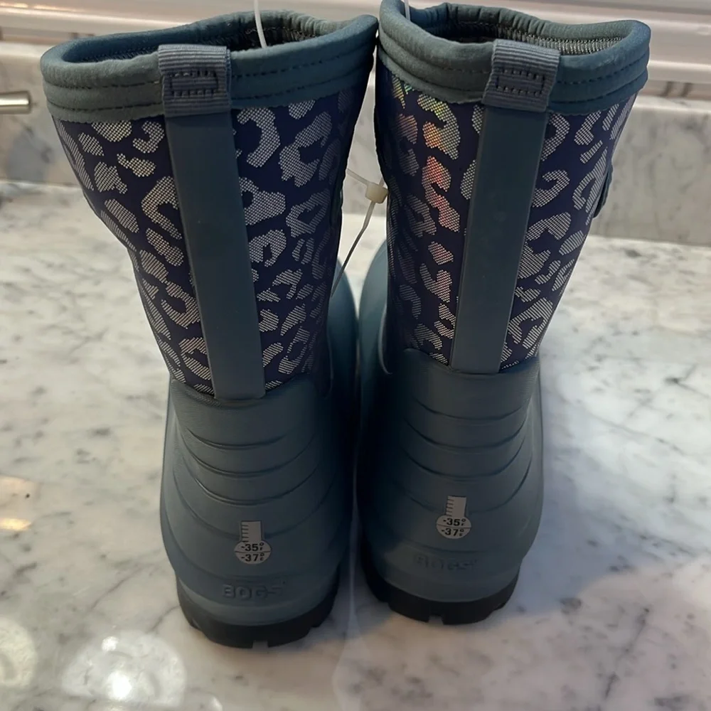 Bogs Neo Classic Metallic Leopard Snow Boot Youth 6 NEW